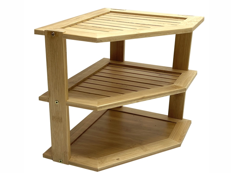 3 tier bamboo pantry shelf