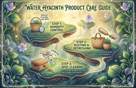 The B2B Buyer's Guide: How to Maintain the Premium Beauty of Handcrafted Water Hyacinth Decor