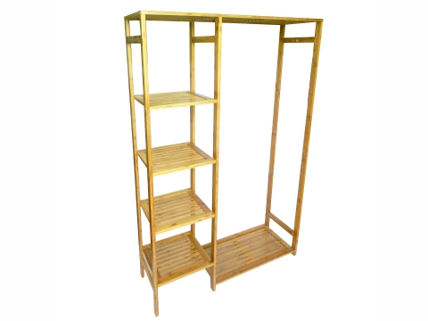 Bamboo clothes rack