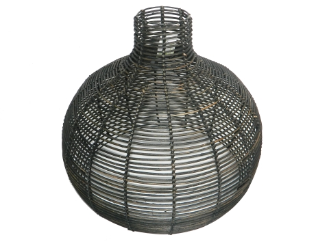 Handcrafted rattan lamp