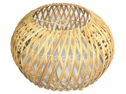 Round Vietnam rattan lamp