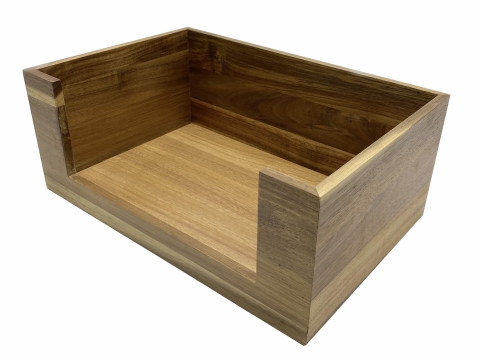 Acacia storage bin rectangular