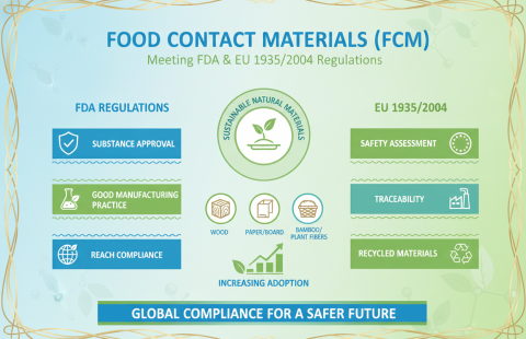 The Future of Sustainable Tableware: Navigating Global FCM Compliance, FDA Standards, and EU Regulation 1935/2004 in 2026 and Beyond