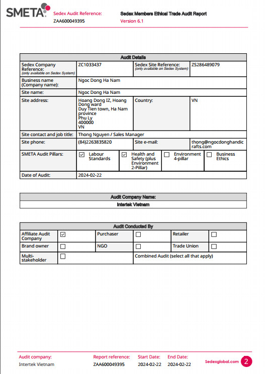 SMETA audit